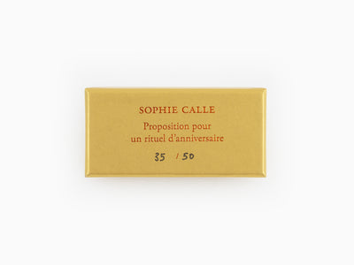 Sophie Calle - "Proposition pour un rituel d'anniversaire" ribbon - Tango Orange