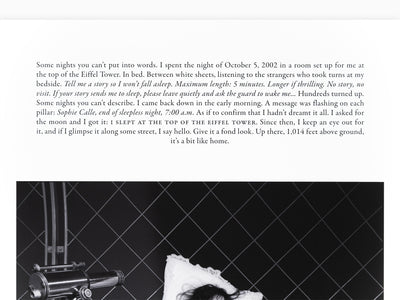 Sophie Calle - "Room with a view"