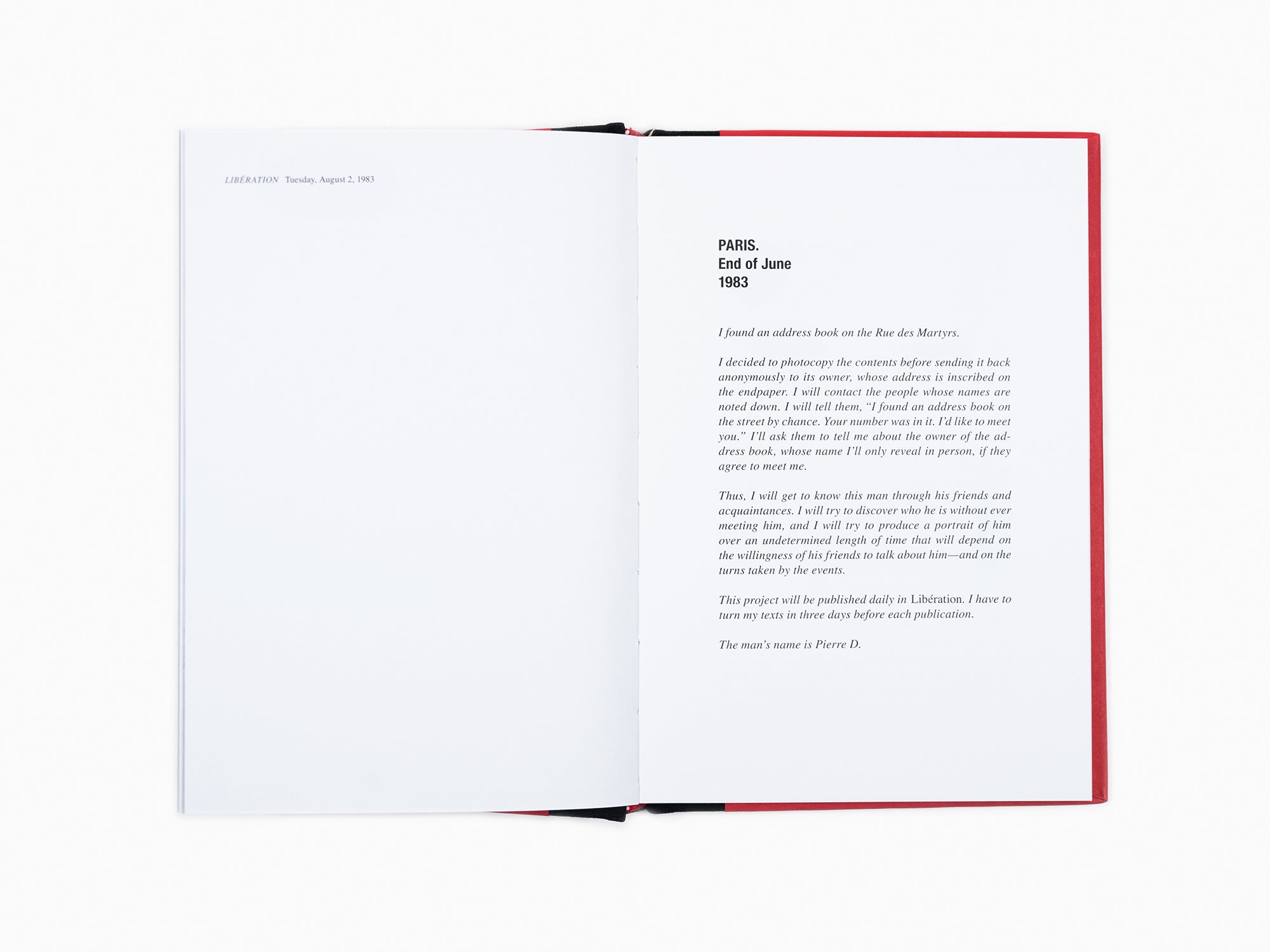 Sophie Calle - The Address Book