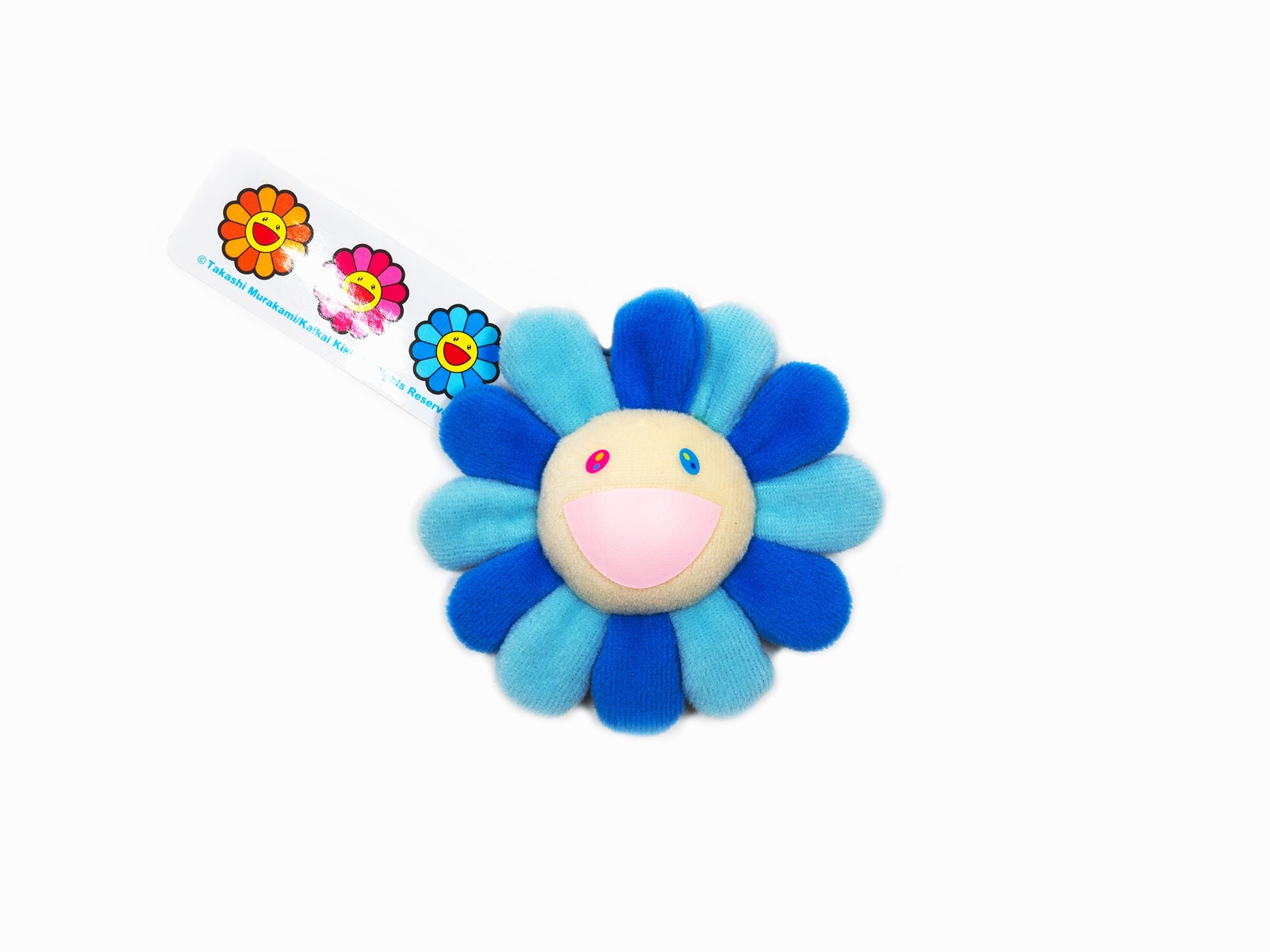 Takashi Murakami - Flower Plush Key Chain - Blue & Light Blue