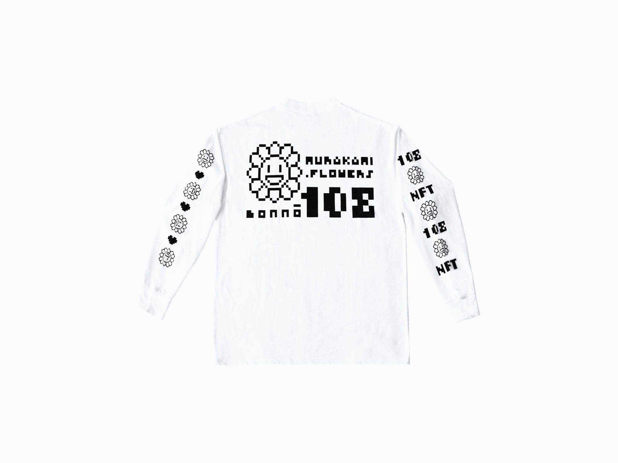 Takashi Murakami - 108 Bonno MURAKAMI.FLOWERS Long sleeve Tee White