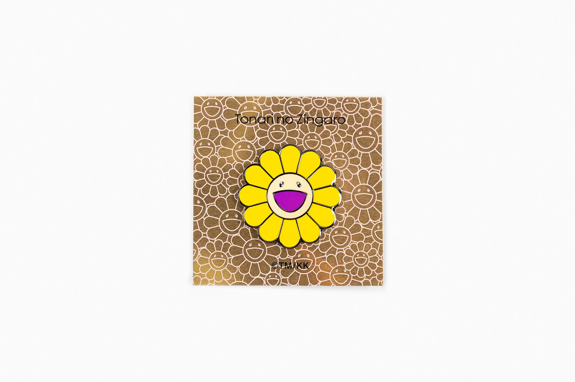 Takashi Murakami - Flower 37mm Bright Yellow Pins