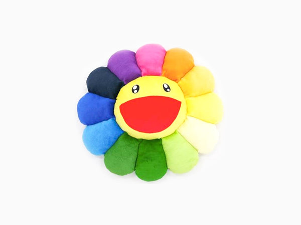 Takashi Murakami - Flower Plush Key Chain - rainbow & black - Perrotin PARIS