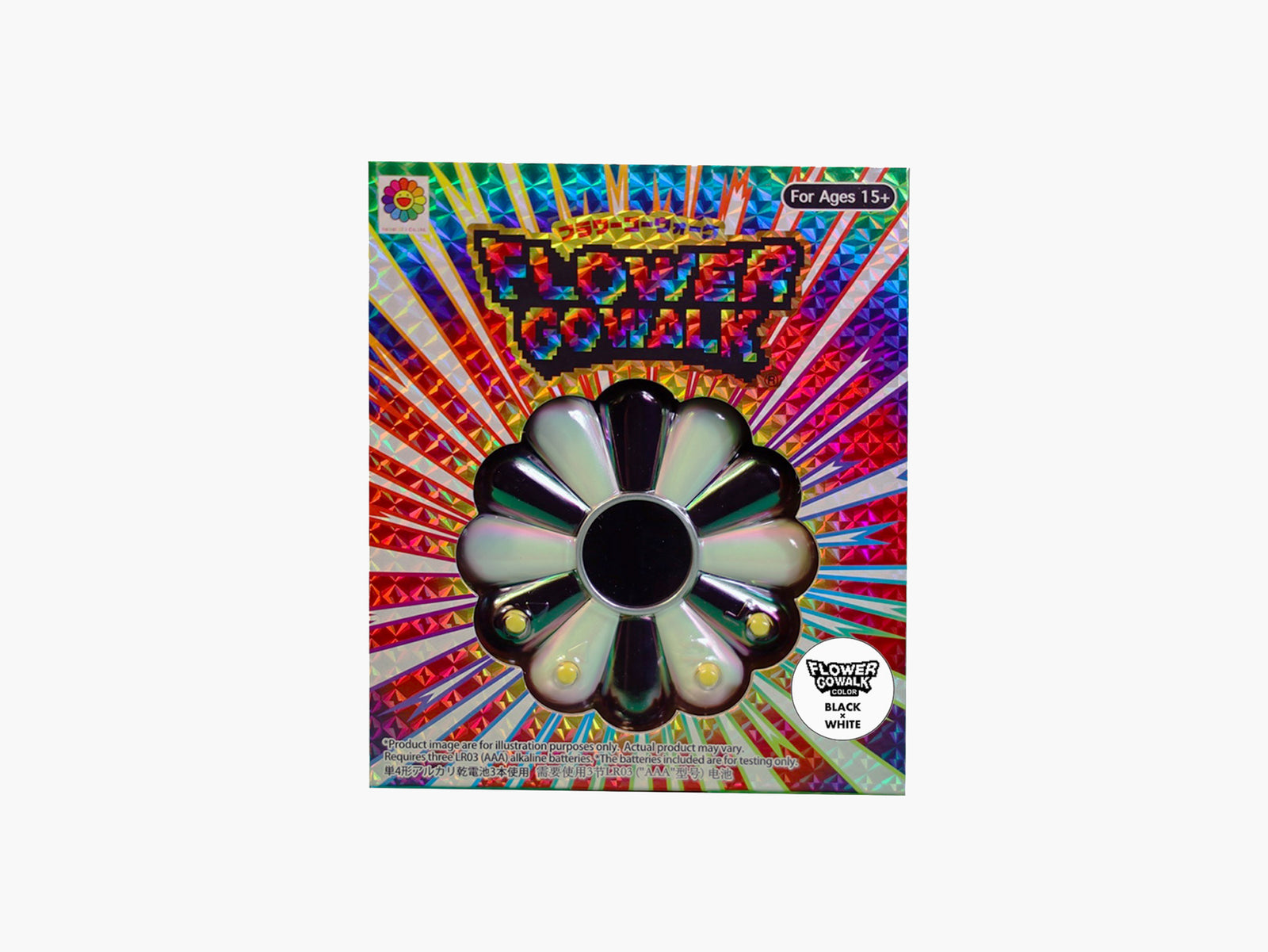 Takashi Murakami - FLOWER GO WALK COLOR / Aurora : Noir x Blanc
