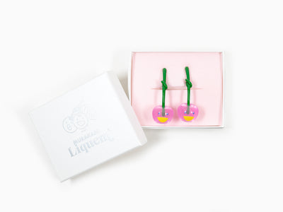 Takashi Murakami x Liquem - Cherry earrings