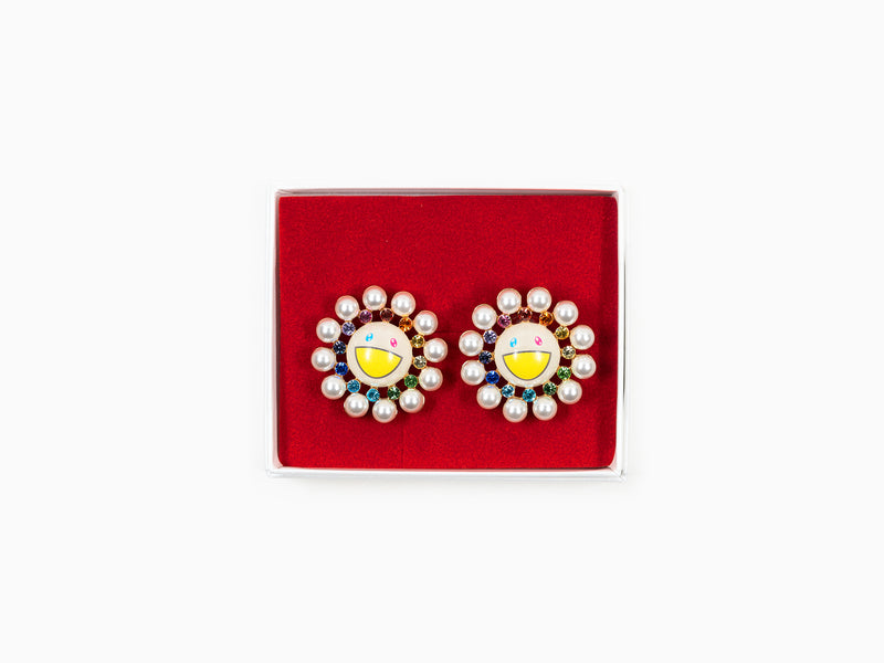 Takashi Murakami x Liquem - Pearl Flower earrings