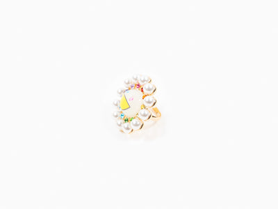 Takashi Murakami x Liquem - Pearl Flower ring