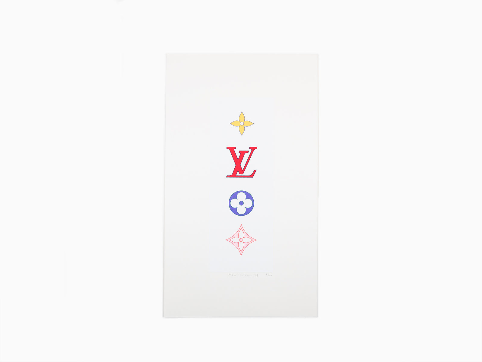 Takashi Murakami - SUPERFLAT Colorful Monogram (White)