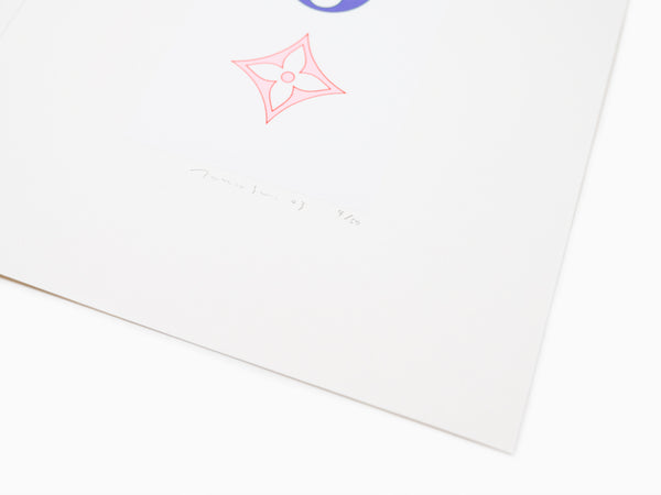 Takashi Murakami - SUPERFLAT Colorful Monogram (White) - Perrotin