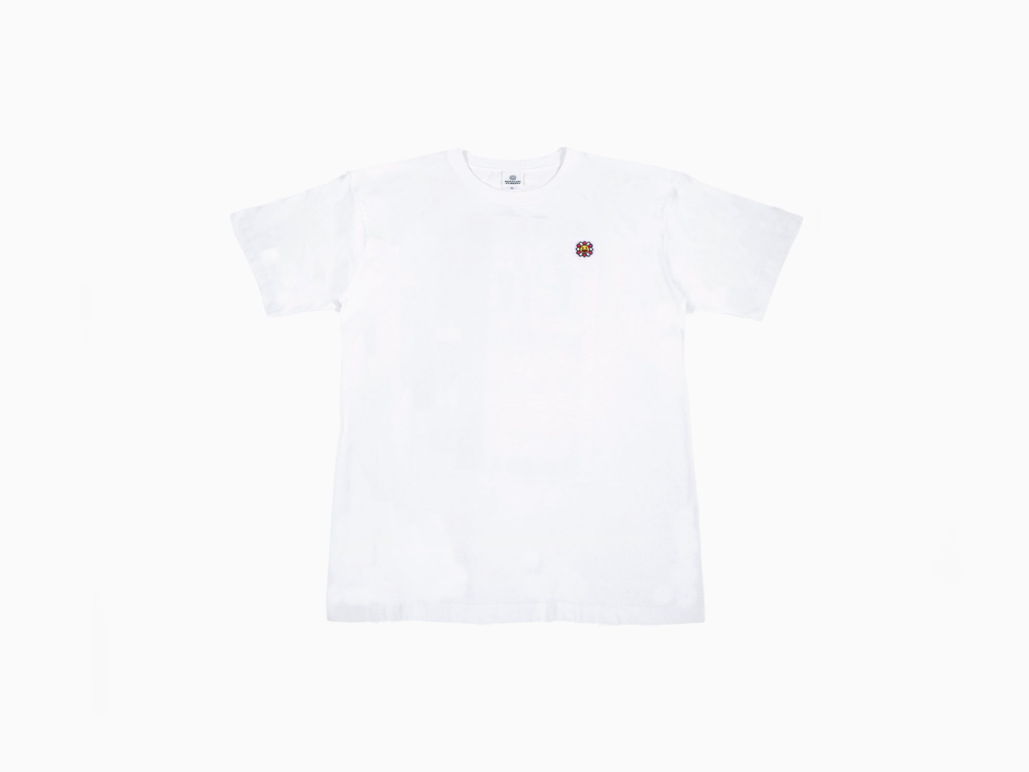 Takashi Murakami - Murakami.Flowers #0000 M.F. Emblem - White x Black T-Shirt