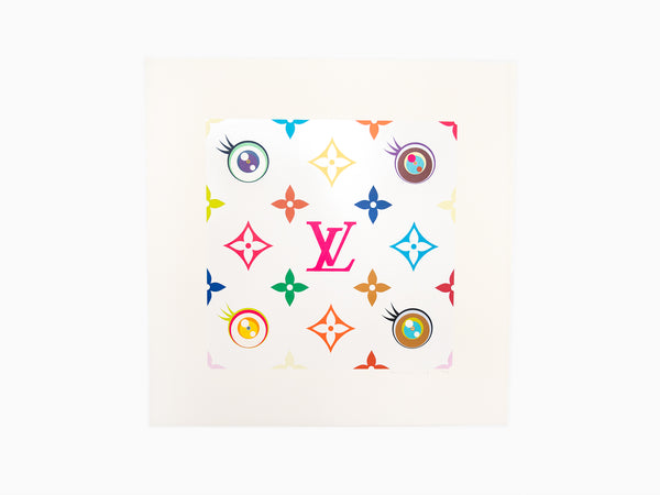 鑑定書付ルイヴィトン と村上隆さんのコラボ eye love SUPERFLAT takashi-murakami-print-louis-