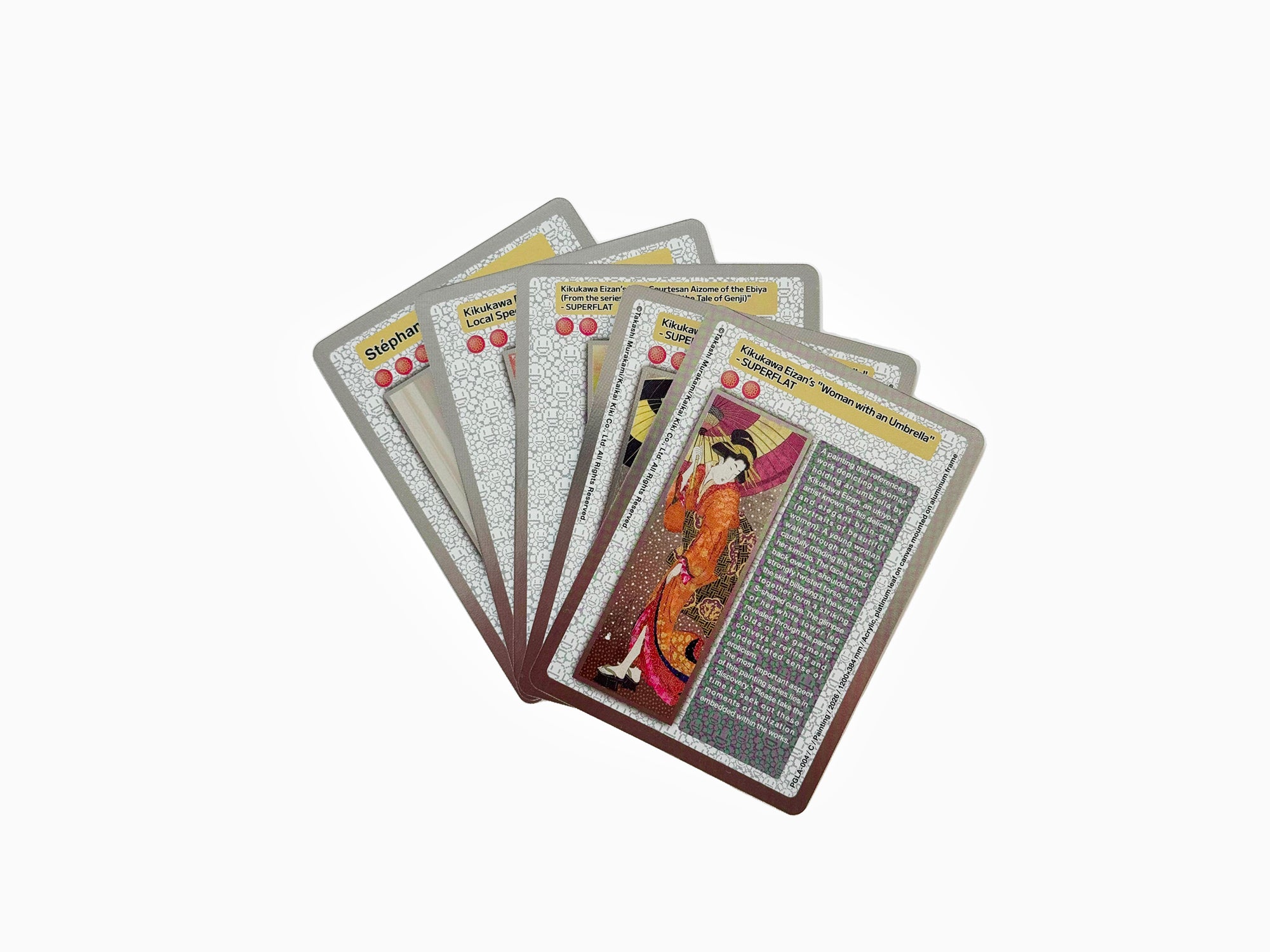 Takashi Murakami - Trading Cards - Hark Back to Ukiyo-e: Tracing Superflat to Japonisme's Genesis (Pack of 5)