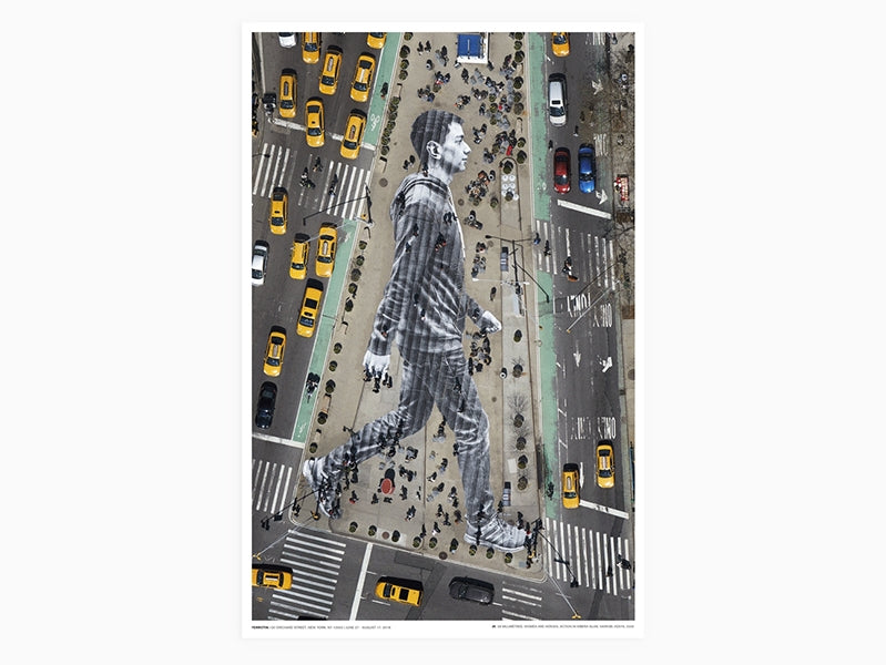 JR - POSTER "Migrants, walking New York City"