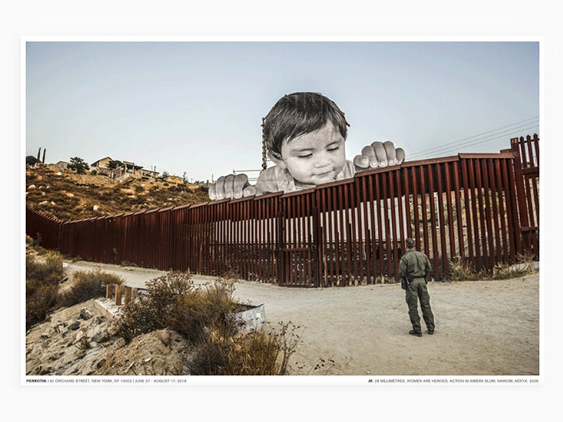 JR - Giants, Kikito and the border patrol, Tecate, Mexico - USA (standard poster)