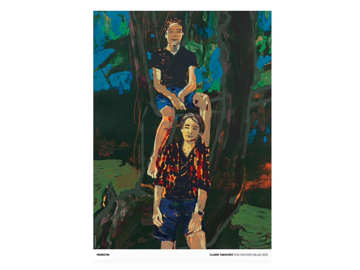 Claire Tabouret - Zino & Enea (blue),2020 (standard poster)