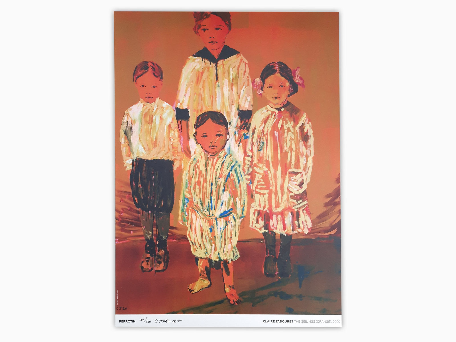 Claire Tabouret - The Siblings (orange) ( signed )