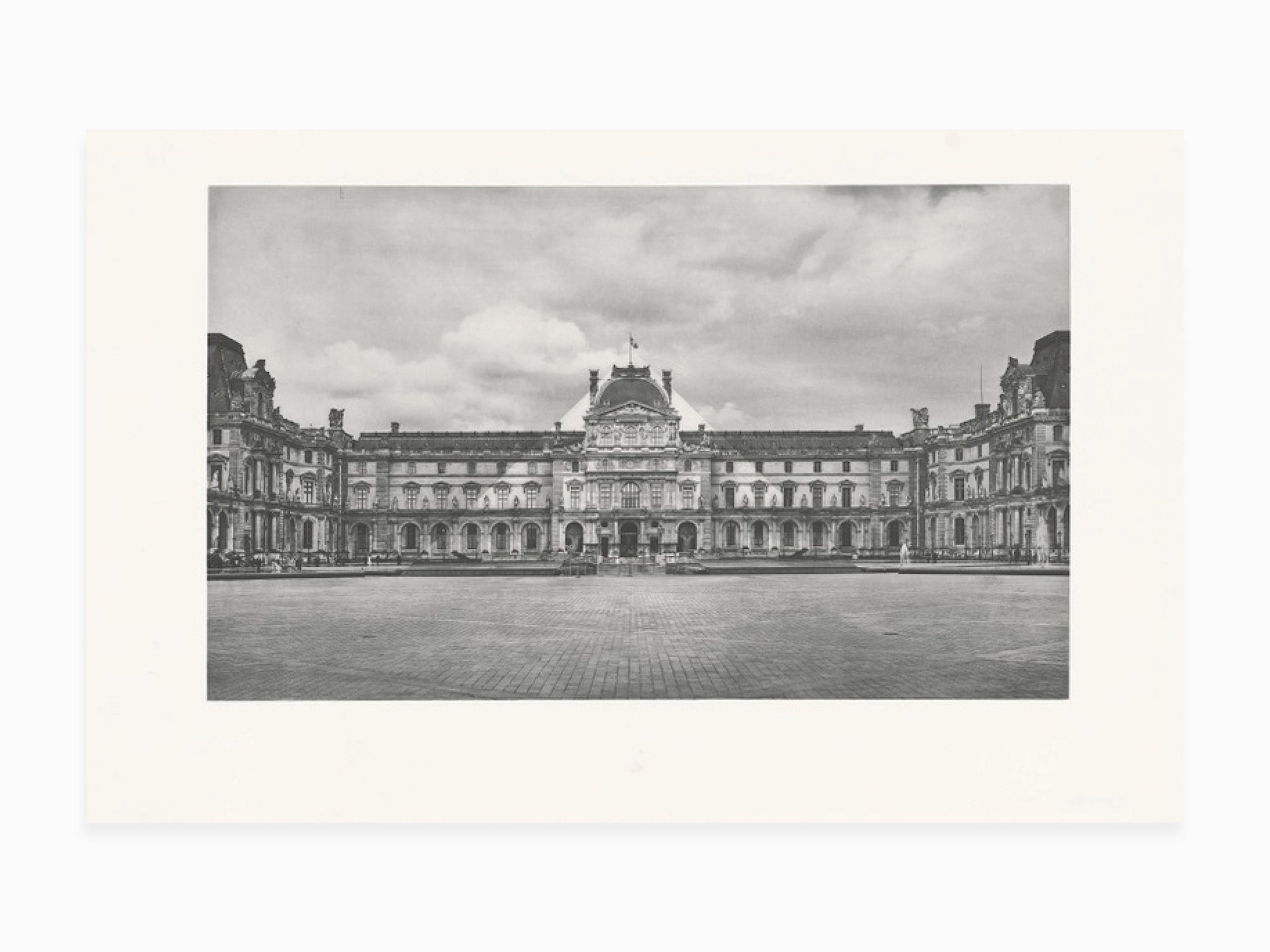 JR -  Le Louvre revu par JR, (photo héliogravure noir et blanc)