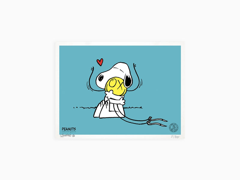 Mr. André - Snoopy hugs Mr. A (blue)  