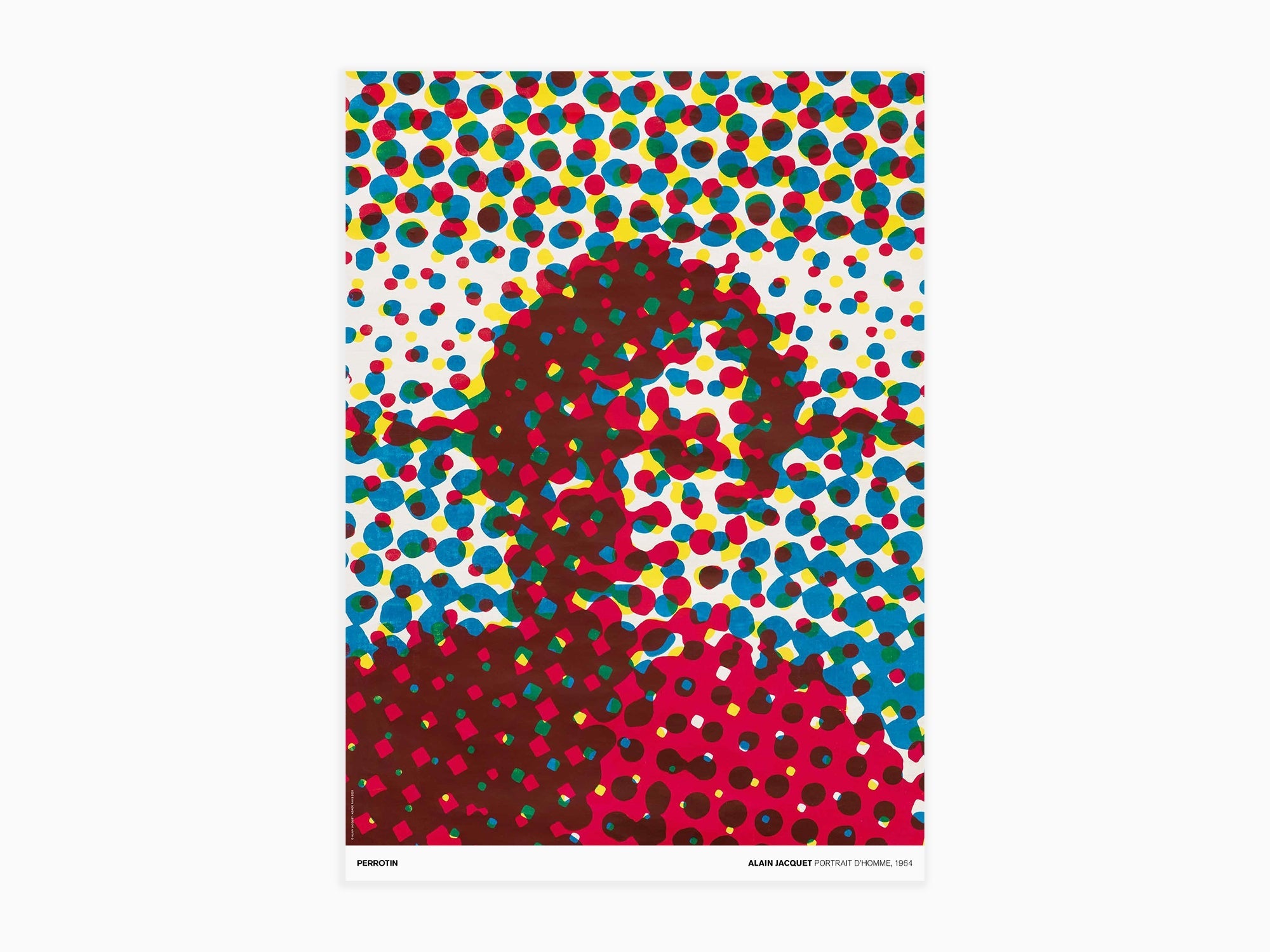 Alain Jacquet - Portrait d'homme, 1964 (standard poster)