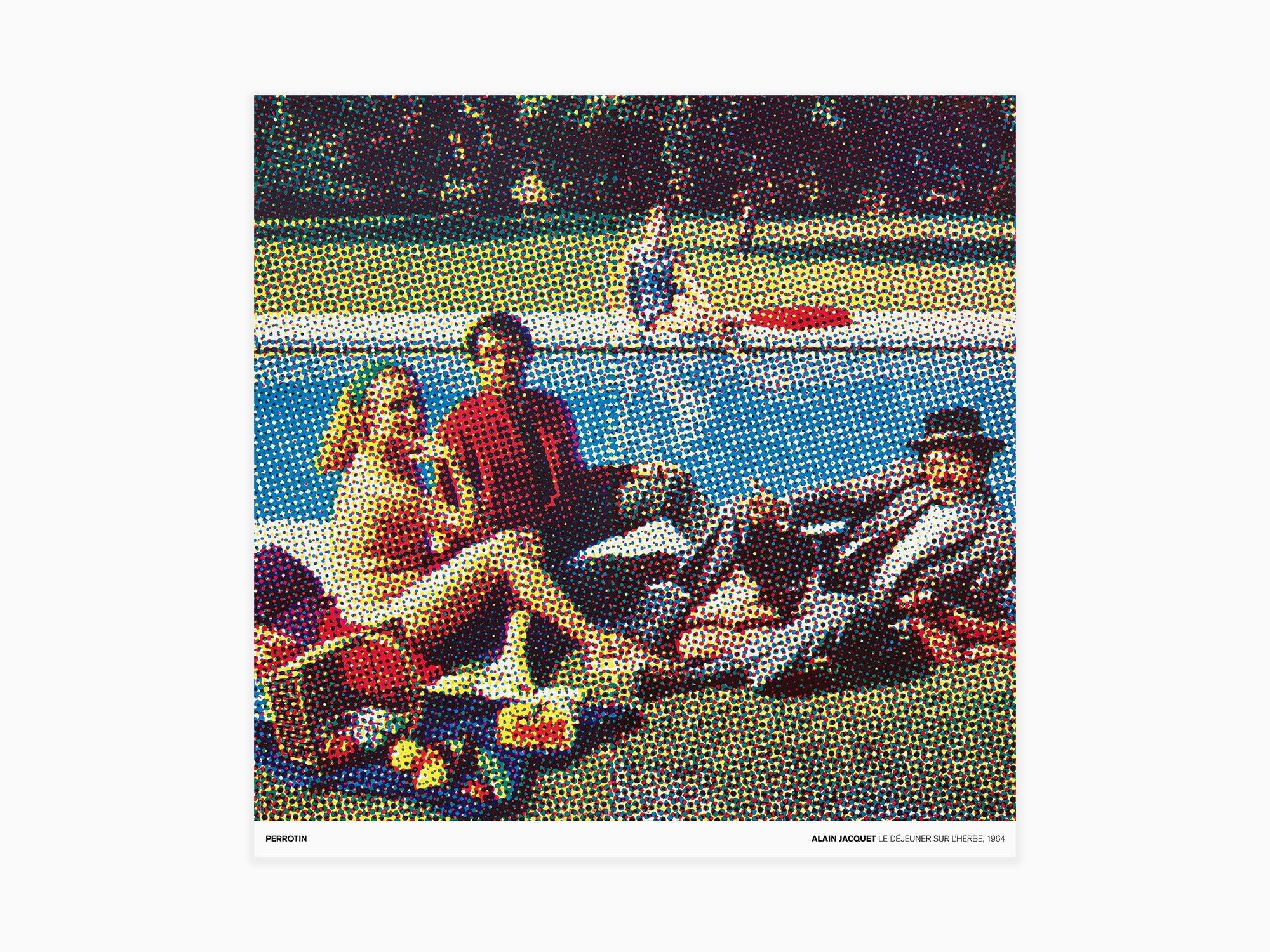 Alain Jacquet - Le déjeuner sur l'herbe, 1964 (standard poster)