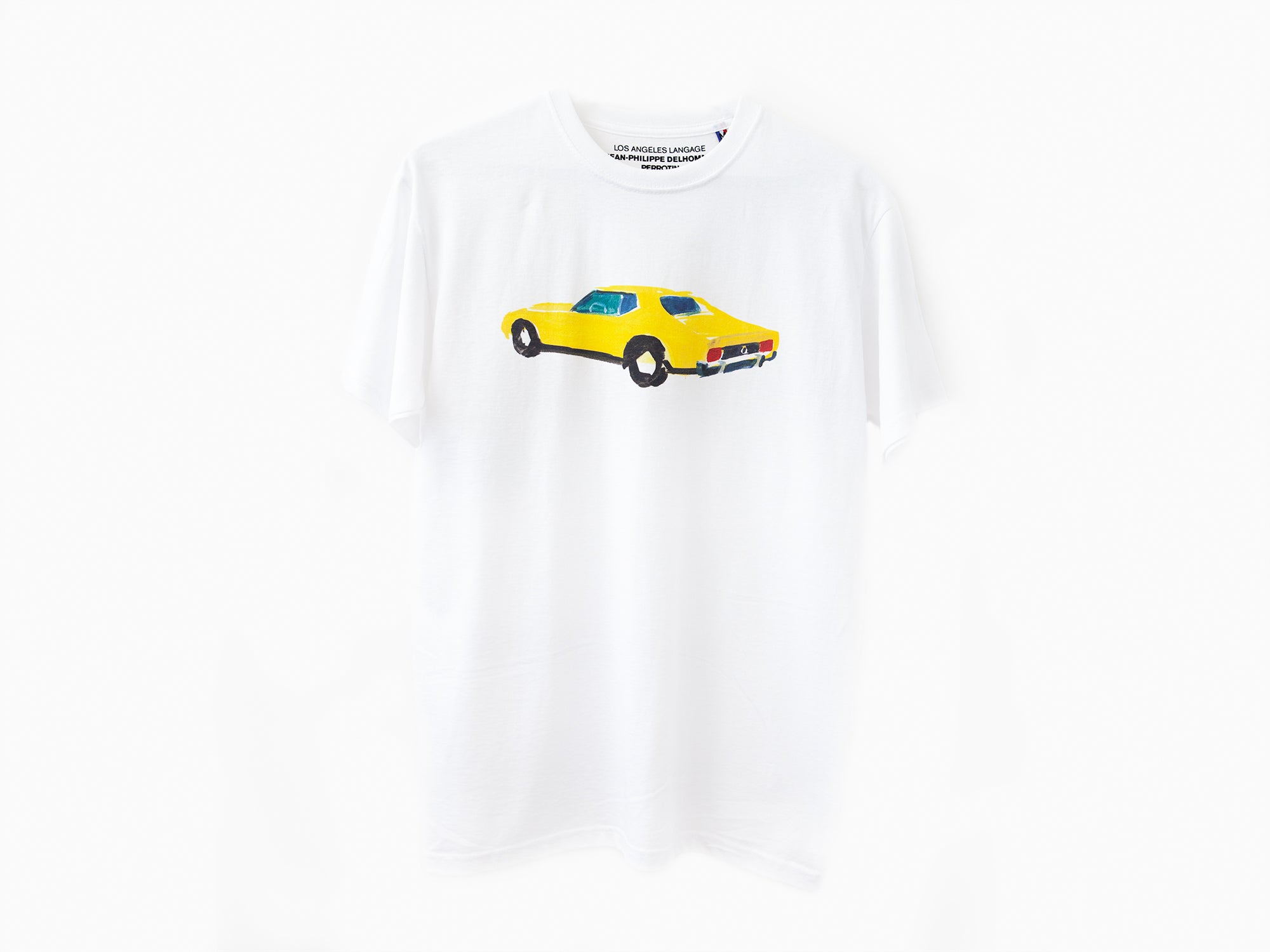 Perrotin x Jean-Philippe Delhomme - Los Angeles Language - "Yellow Mustang 2" t-shirt