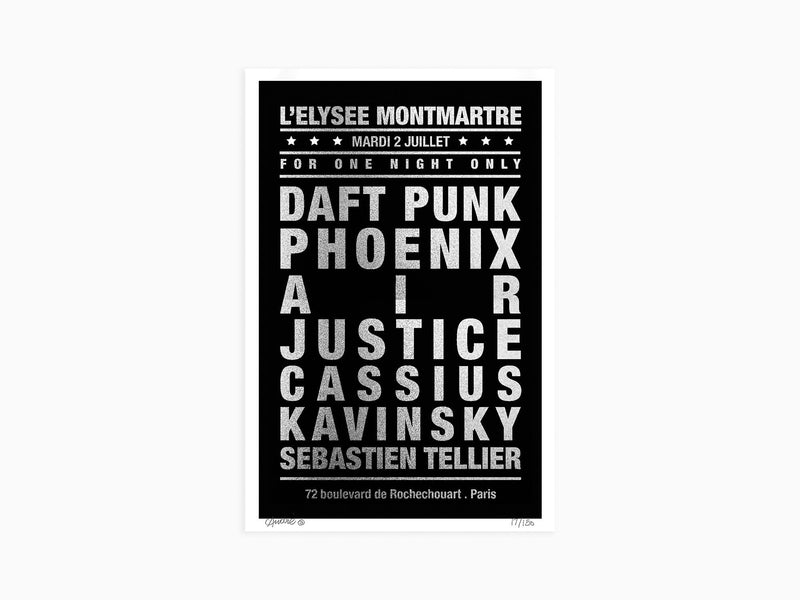 André - Dream Concert "Daft Punk, L'Elysée Montmartre" - Black/Metallic Silver