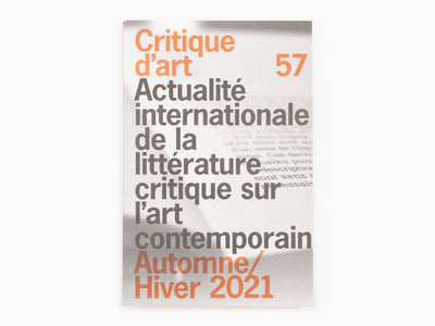 Critique d'art - n° 57- Automne/Hiver 2021