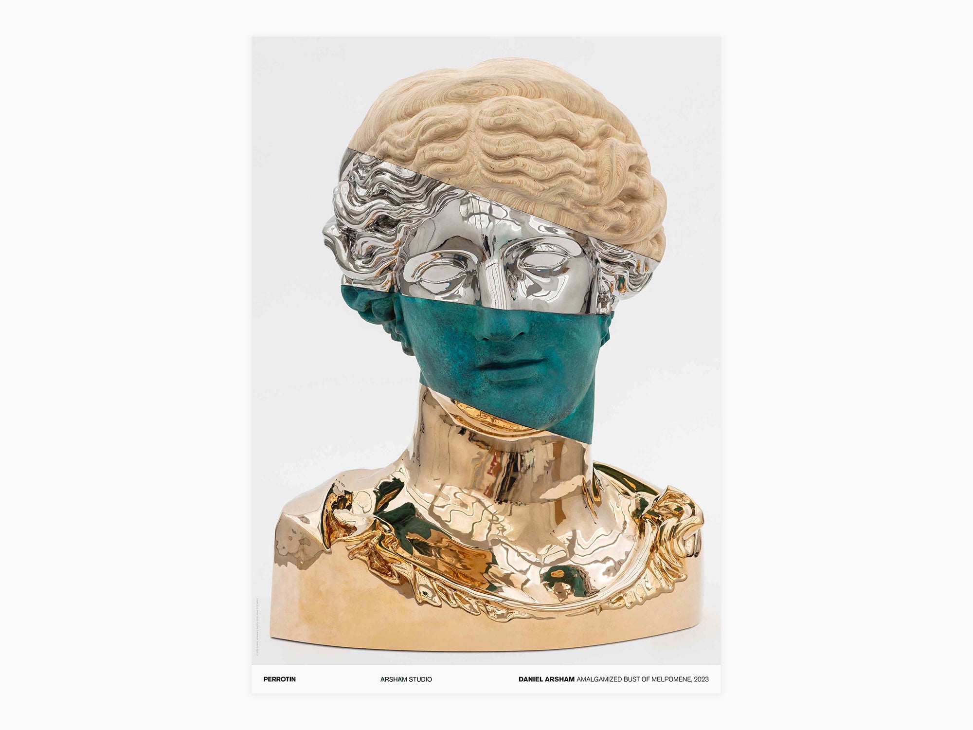 Daniel Arsham - Amalgamized Bust of Melpomene, 2023 (signed poster)