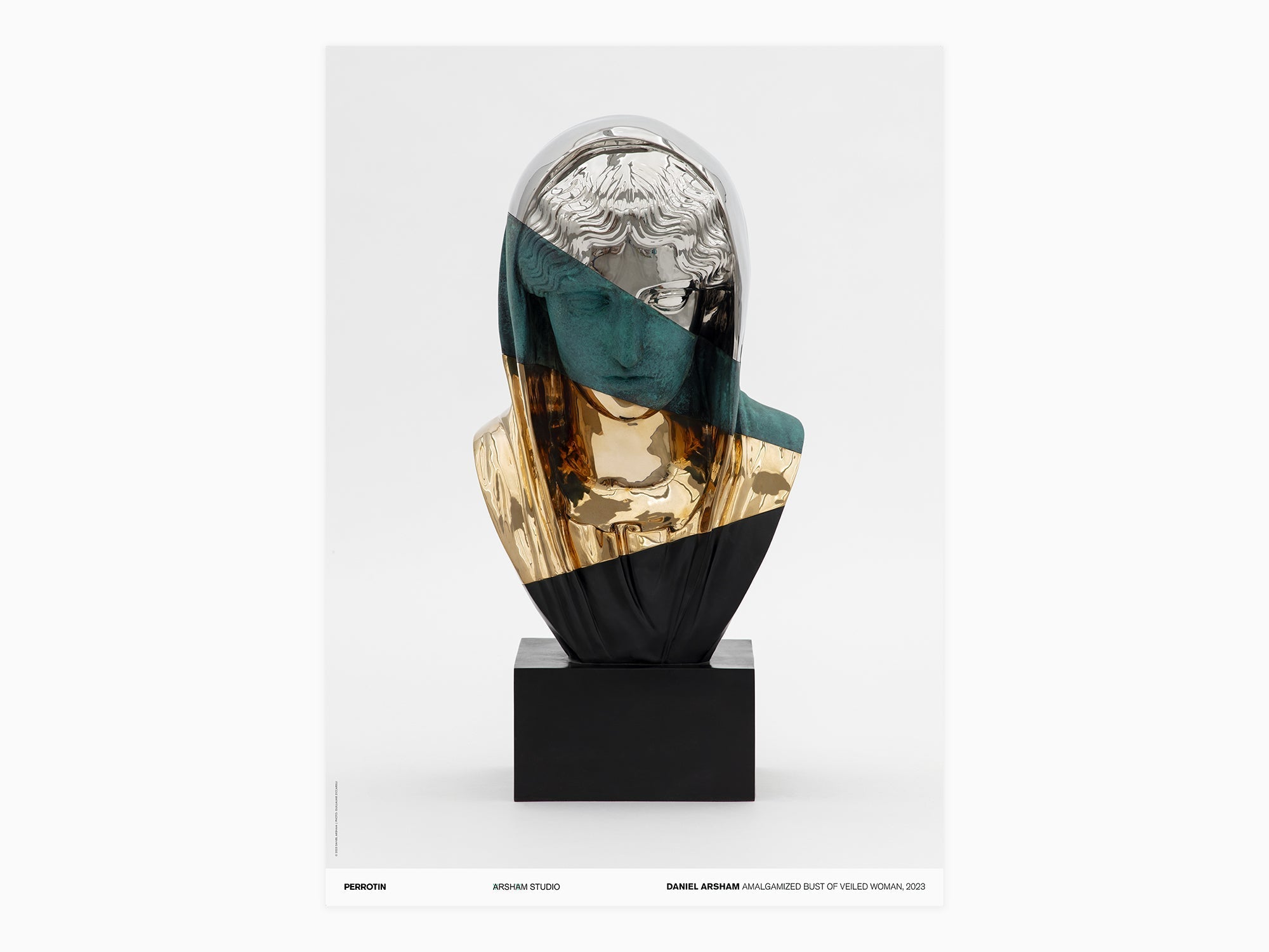 Daniel Arsham - Amalgamized Bust of Veiled Woman, 2023 (signed poster)