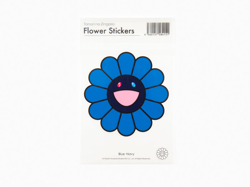 Takashi Murakami - Flower Stickers - Blue x Navy