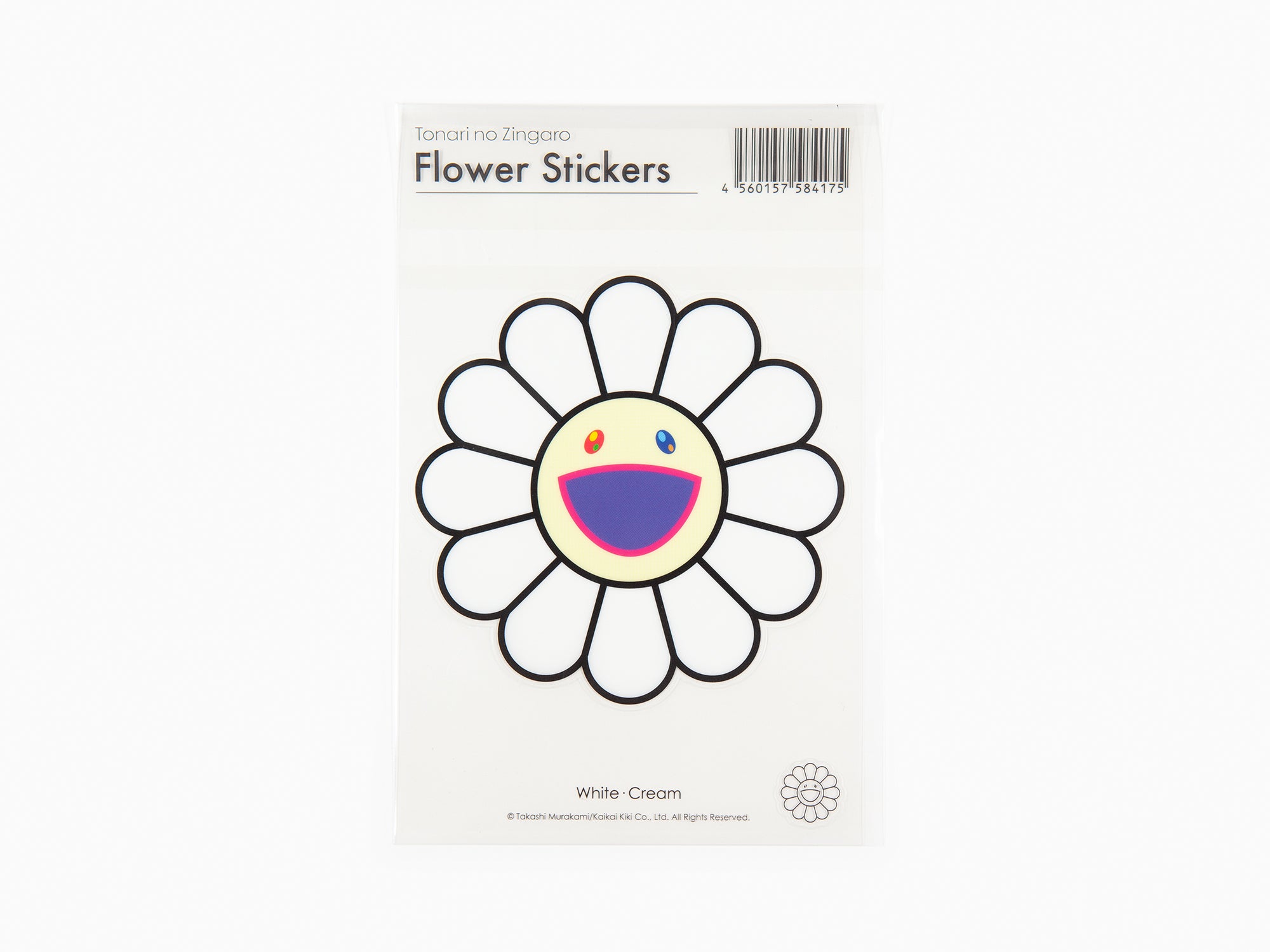 Takashi Murakami - Flower Stickers - White x Cream