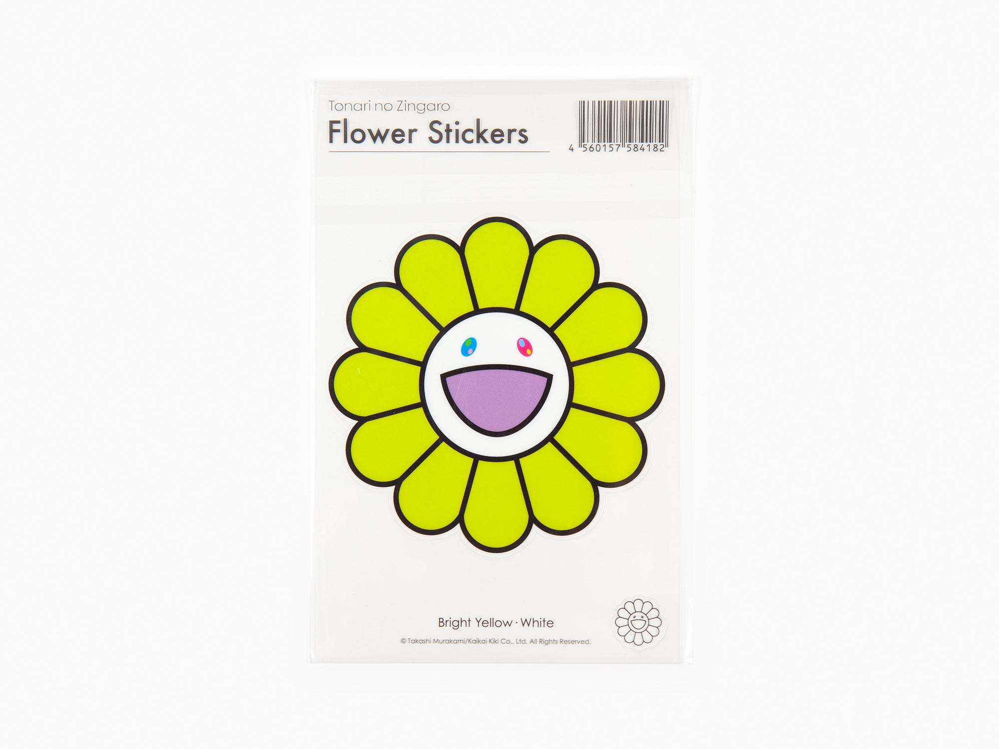 Takashi Murakami - Flower Stickers - Bright Yellow x White