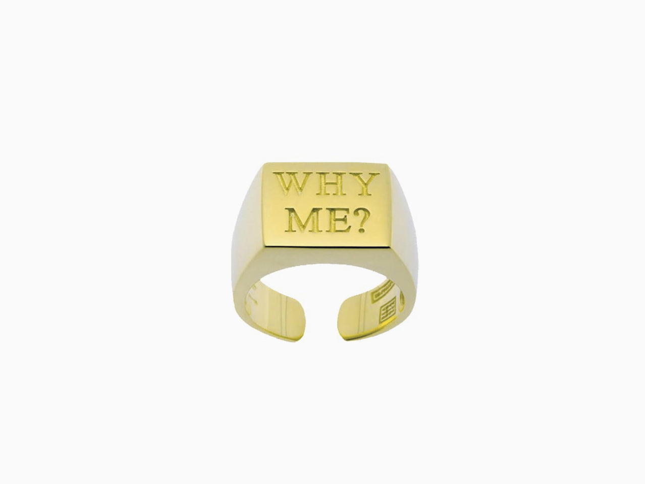 Toiletpaper - "Why Me" ring - gold