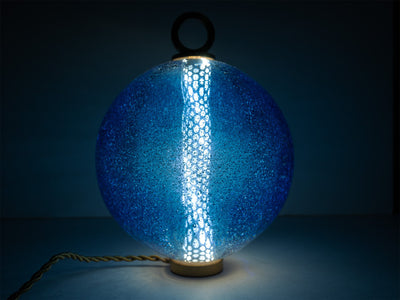 Jean-Michel Othoniel - Lampe perle Cobalt Mica 18cm (22EN203)