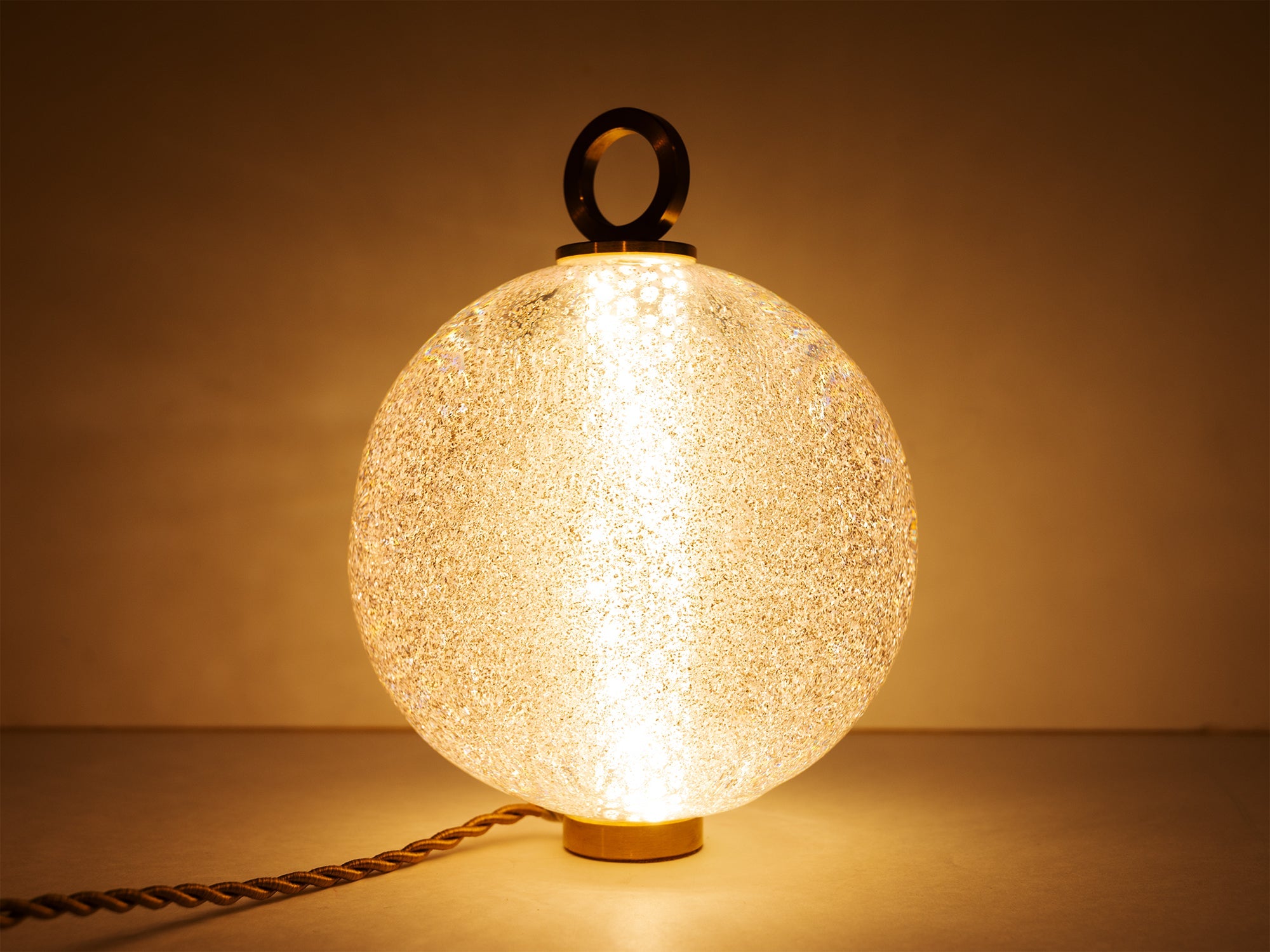 Jean-Michel Othoniel - Lampe perle Rose Mica 15cm (22EN106)