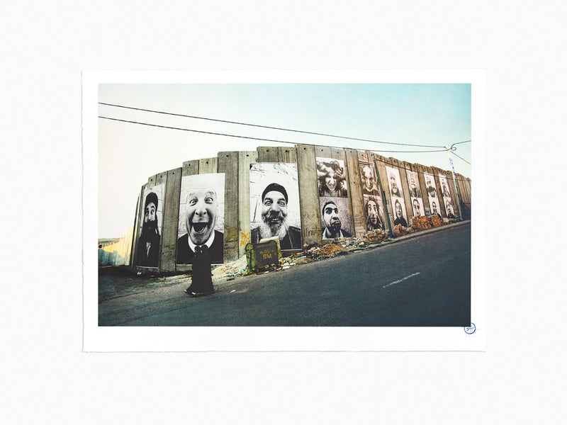 JR - 28 mm, face 2 face, Separation Wall, Security fence, Palestinian side, Bethlehem, 2007