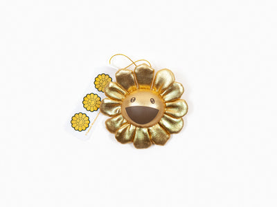 Takashi Murakami - Flower Plush Key Chain - Gold