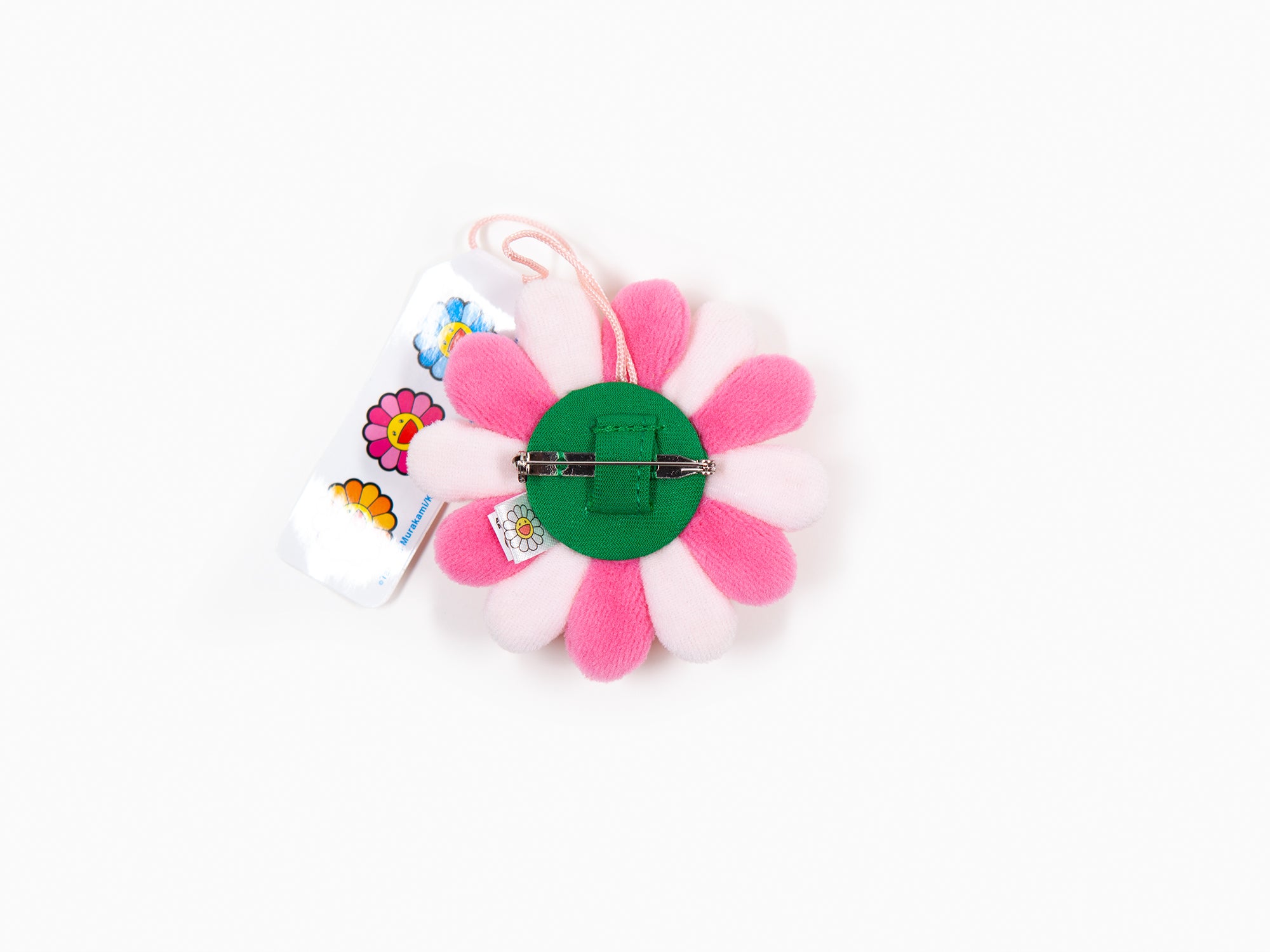 Takashi Murakami - Flower Plush Key Chain - rainbow & white - Perrotin PARIS