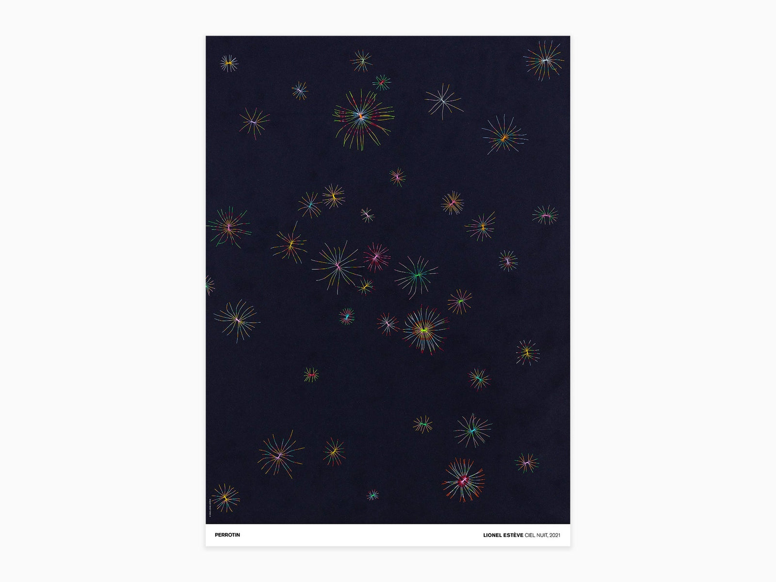 Lionel Estève - Ciel nuit, 2021 (signed poster)