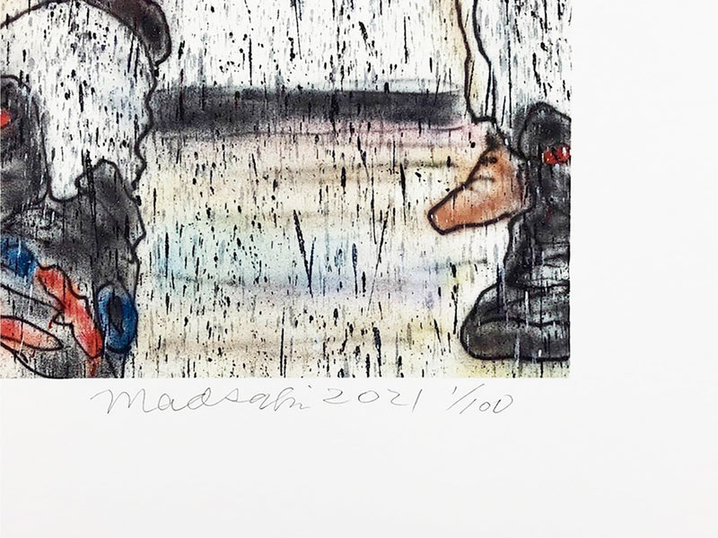 Madsaki - Coffee Break Drawing of Mona Lisa_P - Perrotin PARIS