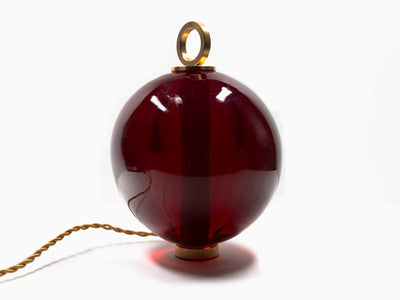 Jean-Michel Othoniel - Lampe perle Ambre Rouge 15cm (22EN108)