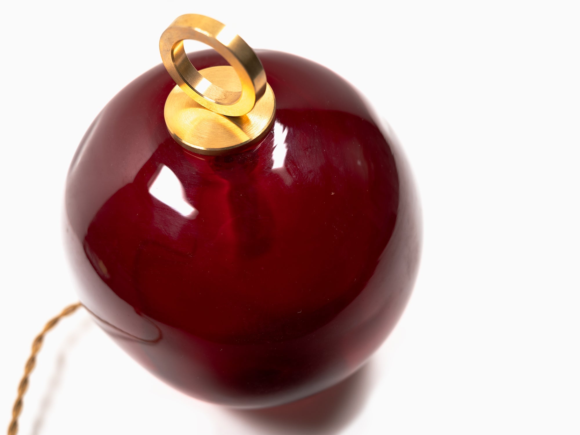 Jean-Michel Othoniel - Lampe perle Ambre Rouge 15cm (22EN108)