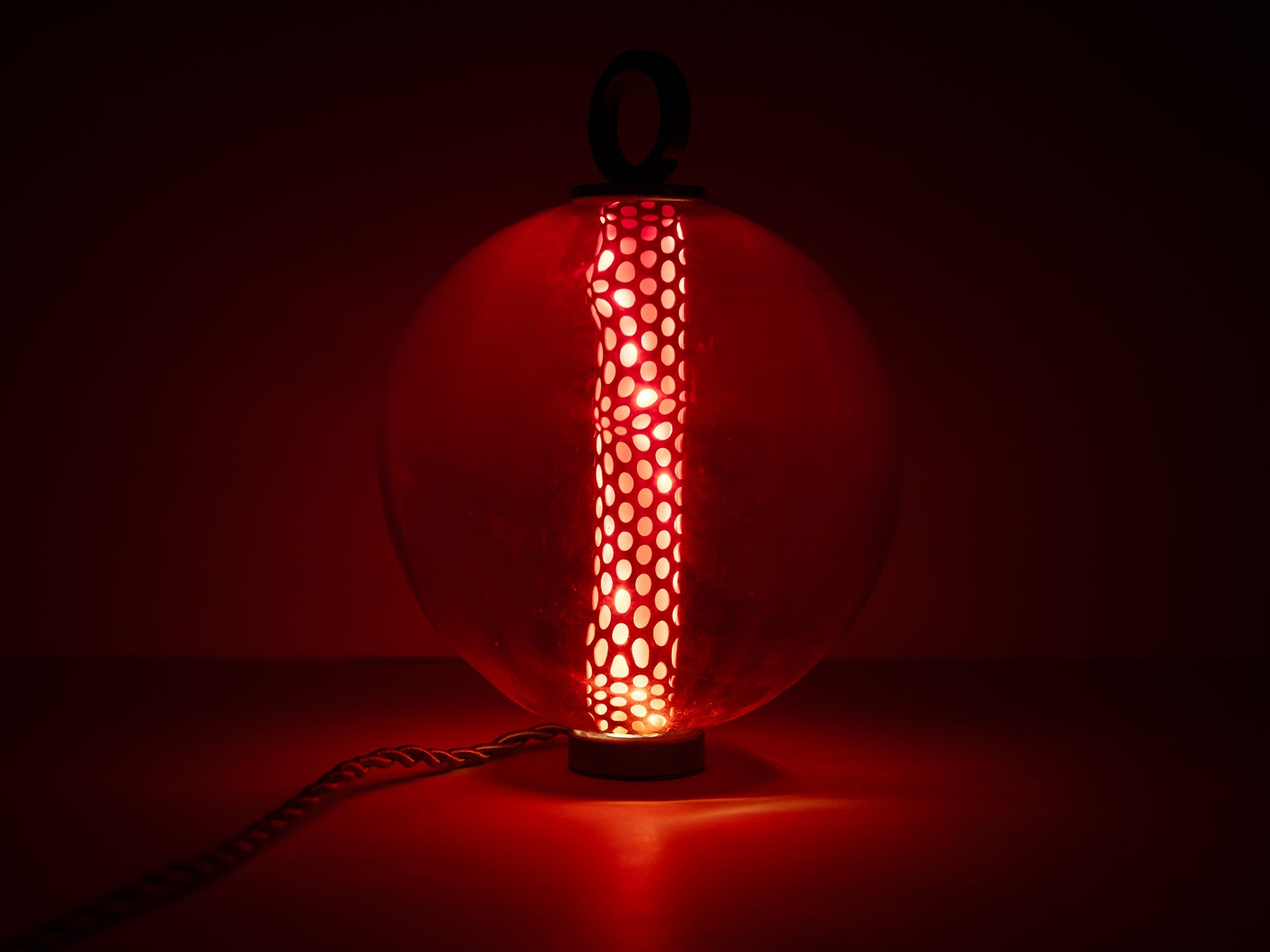 Jean-Michel Othoniel - Lampe perle Ambre Rouge 15cm (22EN108)
