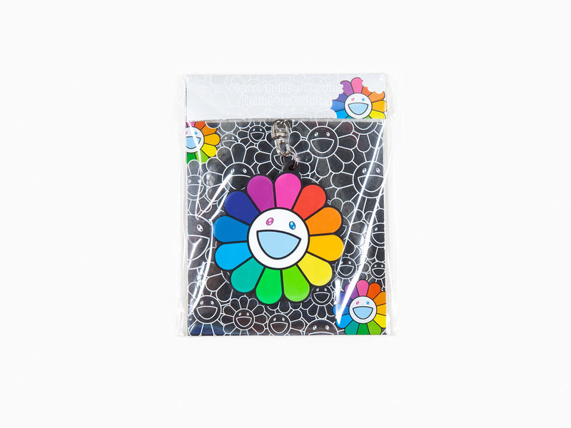 Takashi Murakami - Flower Rubber Keyring - Rainbow & White