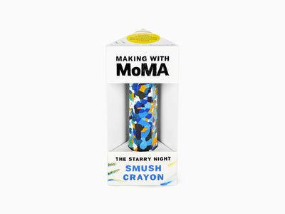 Making with MoMA - Van Gogh's The Starry Night Smush Crayon