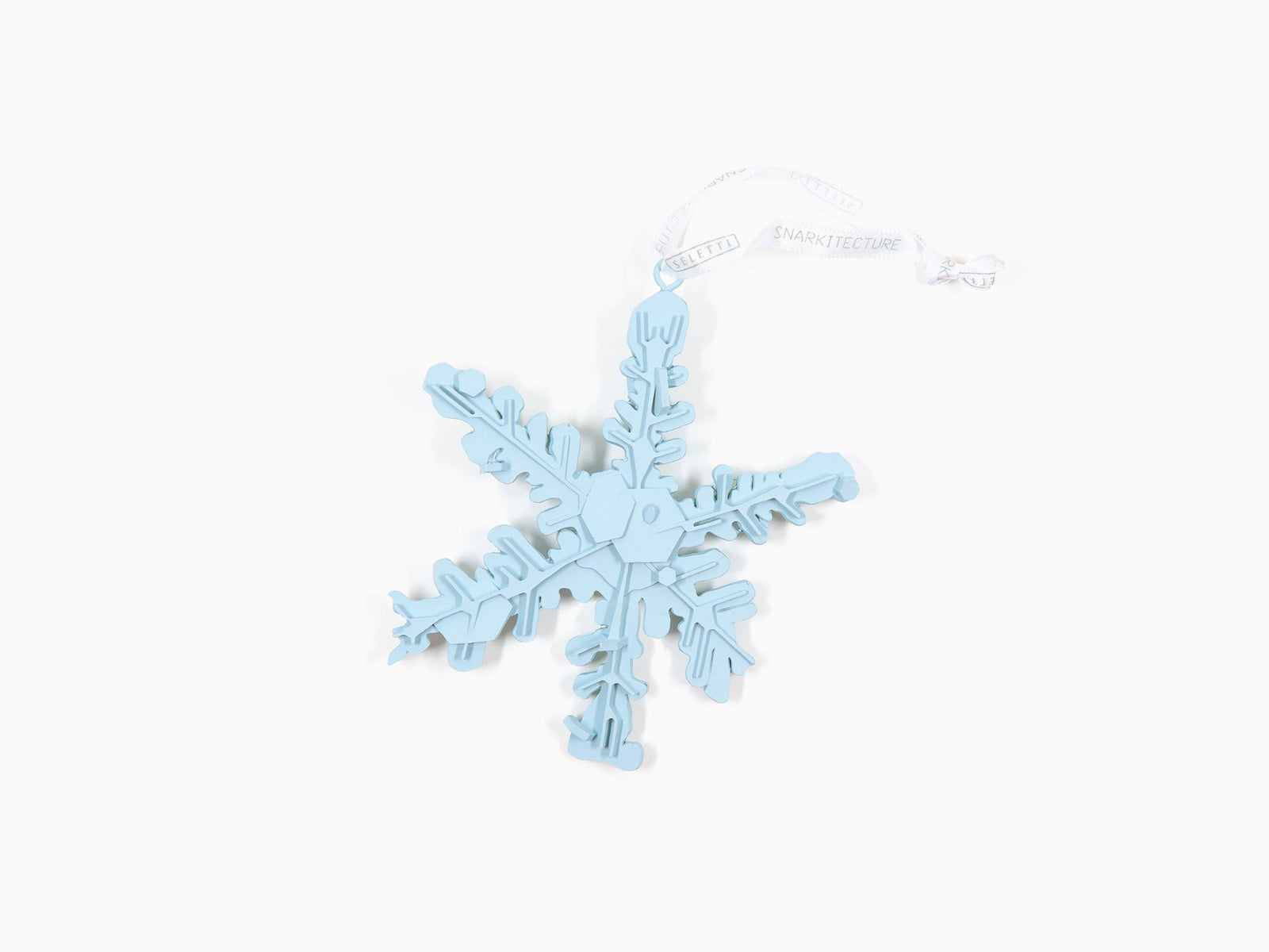 Snarkitecture x Seletti - Light Blue Snowflake - flocon (Christmas ornament)
