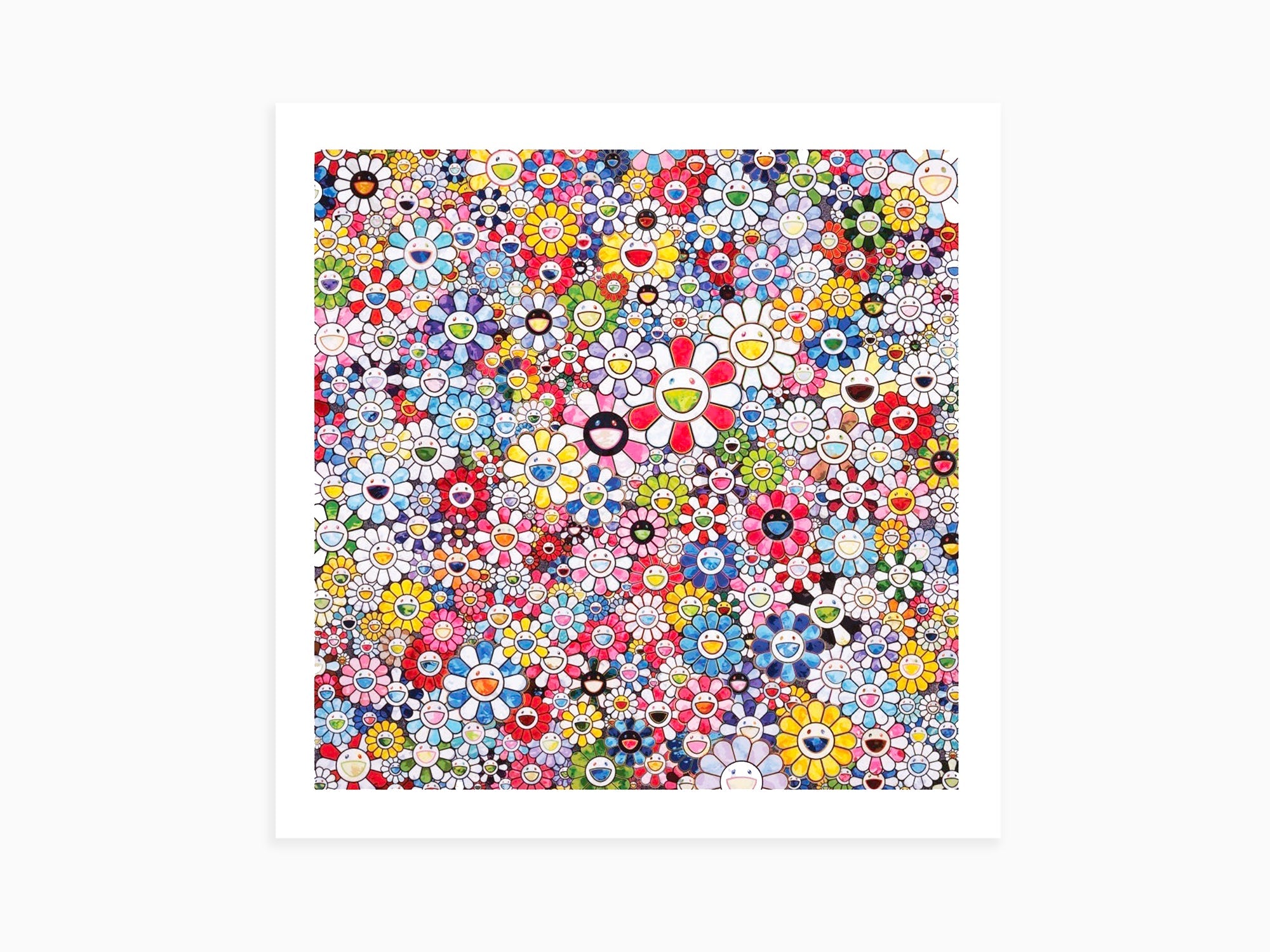 Takashi Murakami - Flowers with Smiley Faces
