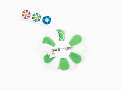 Takashi Murakami - Flower Plush Key Chain Green & white