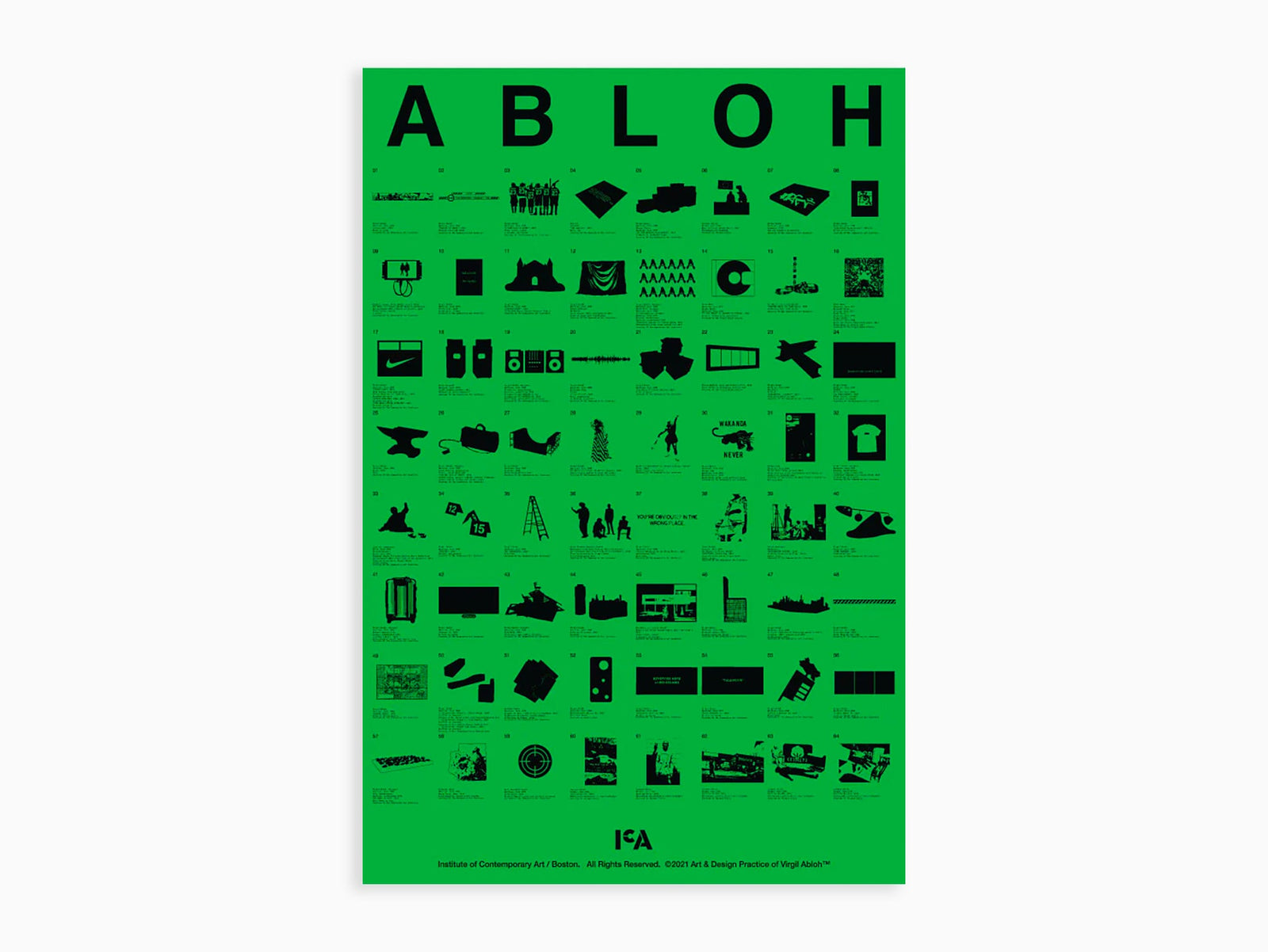 Virgil Abloh - ICA "Figures of Speech" Exhibition Poster, 2021